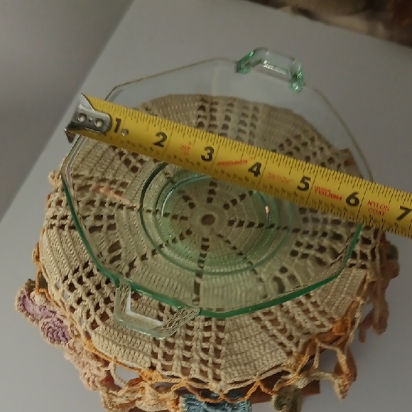 Depression Era Uranium Glass Serving Dish - Picture 6 of 7